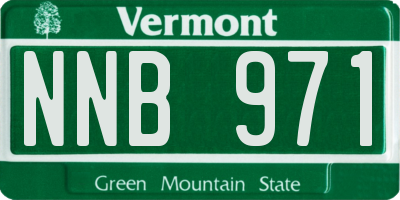 VT license plate NNB971