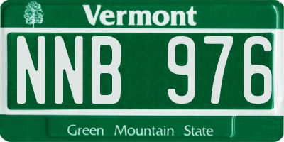 VT license plate NNB976