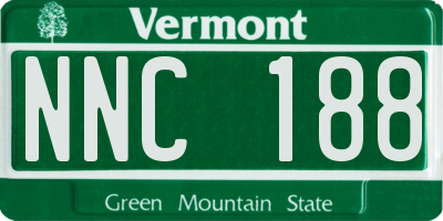 VT license plate NNC188