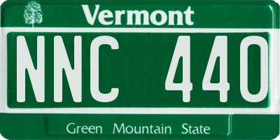 VT license plate NNC440