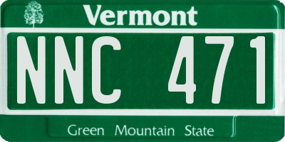 VT license plate NNC471