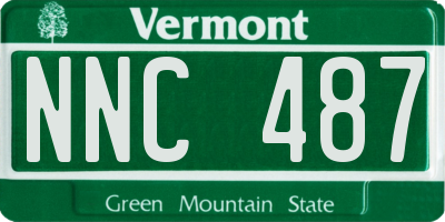 VT license plate NNC487