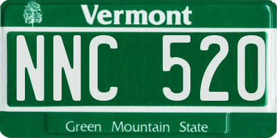 VT license plate NNC520