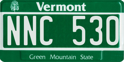 VT license plate NNC530