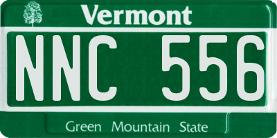 VT license plate NNC556