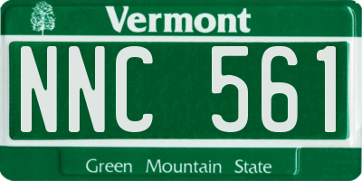 VT license plate NNC561