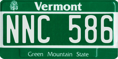 VT license plate NNC586