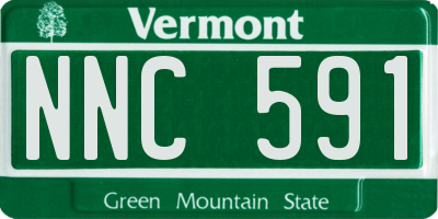 VT license plate NNC591