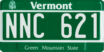VT license plate NNC621