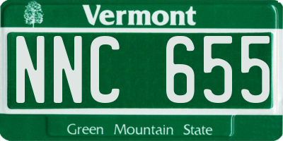 VT license plate NNC655