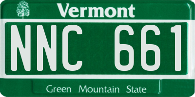 VT license plate NNC661