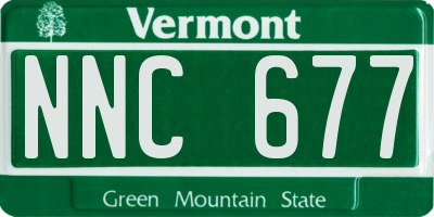 VT license plate NNC677