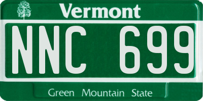 VT license plate NNC699