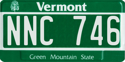 VT license plate NNC746