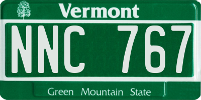 VT license plate NNC767