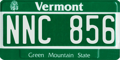 VT license plate NNC856