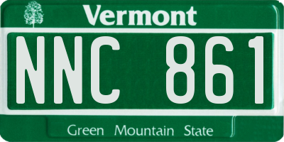 VT license plate NNC861