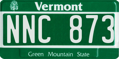 VT license plate NNC873