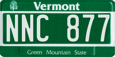 VT license plate NNC877