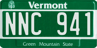 VT license plate NNC941