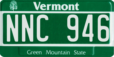 VT license plate NNC946