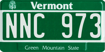 VT license plate NNC973
