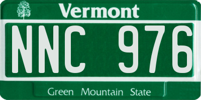 VT license plate NNC976