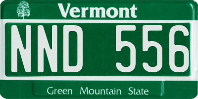 VT license plate NND556