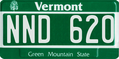 VT license plate NND620