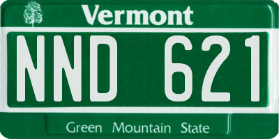 VT license plate NND621
