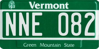 VT license plate NNE082