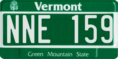 VT license plate NNE159