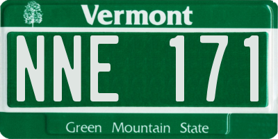 VT license plate NNE171
