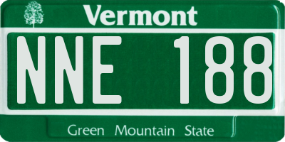 VT license plate NNE188
