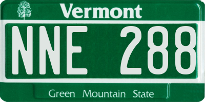 VT license plate NNE288