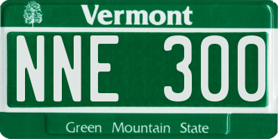 VT license plate NNE300