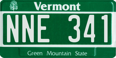 VT license plate NNE341