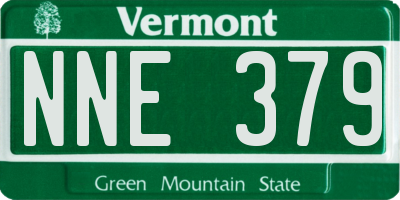 VT license plate NNE379