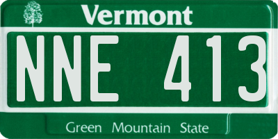 VT license plate NNE413