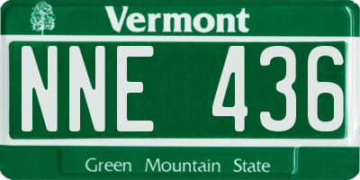 VT license plate NNE436