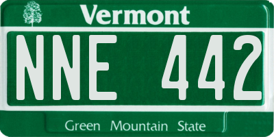 VT license plate NNE442