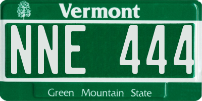 VT license plate NNE444