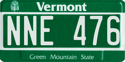 VT license plate NNE476