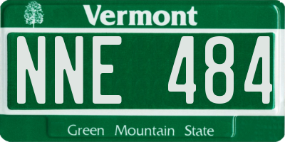 VT license plate NNE484
