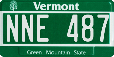 VT license plate NNE487