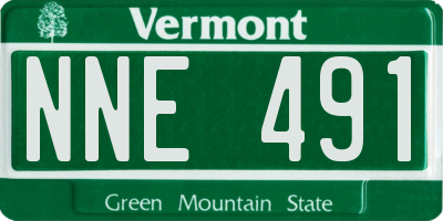 VT license plate NNE491