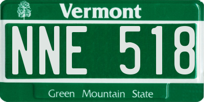 VT license plate NNE518