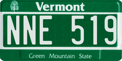 VT license plate NNE519