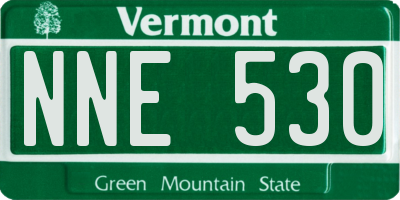 VT license plate NNE530