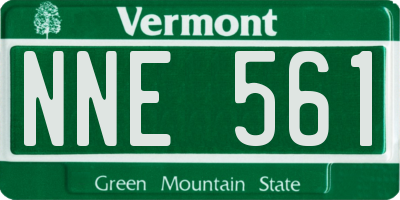 VT license plate NNE561